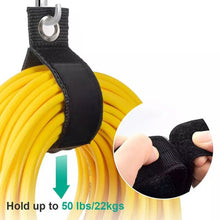 Load image into Gallery viewer, Nylon Heavy Duty Storage Straps Extension Cord Cable Wire Ties Hose Organizer Wrap Garage Tools Holder Home Organization Hooks