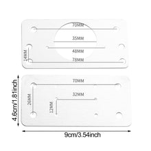 Load image into Gallery viewer, 1pair Cabinet Hinge Repair Plate Kit Kitchen Cupboard Door Hinge Mounting Plate with Holes Nails Flat Fixing Brace Brackets Household Tools