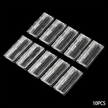 Load image into Gallery viewer, 10pcs Transparent Plastic Folding Hinges Durable Clear Acrylic Hinge Tools DIY Cabinet Hardware Furniture Cabinet Door Hinges