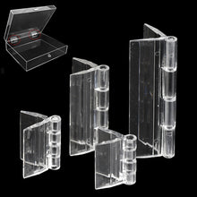 Load image into Gallery viewer, 10pcs Transparent Plastic Folding Hinges Durable Clear Acrylic Hinge Tools DIY Cabinet Hardware Furniture Cabinet Door Hinges