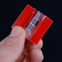 Load image into Gallery viewer, 10pcs Self-adhesive Transparent Plastic Folding Hinges Durable Clear Acrylic Hinge Tools DIY Cabinet Hardware Furniture Cabinet Door Hinges