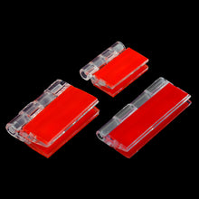 Load image into Gallery viewer, 10pcs Self-adhesive Transparent Plastic Folding Hinges Durable Clear Acrylic Hinge Tools DIY Cabinet Hardware Furniture Cabinet Door Hinges