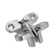 Load image into Gallery viewer, 2pcs/set Stainless Steel Hidden Conceal Hinge with Screws Invisible Cross Door Worktop Hinges for Folding Windows Furniture