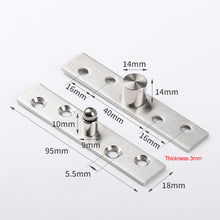 Load image into Gallery viewer, 360° Rotation Heavy Duty Door Pivot Hinge Stainless Steel Concealed Revolving Door Hinge Funiture Hardware