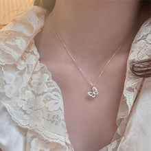 Load image into Gallery viewer, Hollow Butterfly Sparkling Pendant Necklace Fashionable Versatile Alloy Collar Chain Necklace Women Jewelry