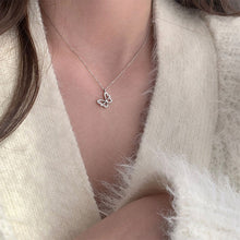 Load image into Gallery viewer, Hollow Butterfly Sparkling Pendant Necklace Fashionable Versatile Alloy Collar Chain Necklace Women Jewelry