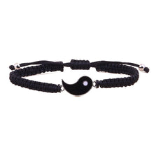 Load image into Gallery viewer, Handwoven Bracelet Black White Set Couple Adjustable Bracelet Simple Versatile Hand Jewelry for Women Men