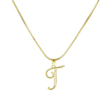 Load image into Gallery viewer, Minimalist Creative Letter Pendant Necklace Fashionable Alloy Letter Necklace Women Collarbone Chain Jewelry