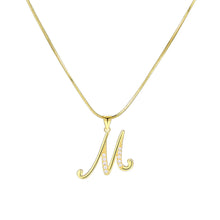 Load image into Gallery viewer, Minimalist Creative Letter Pendant Necklace Fashionable Alloy Letter Necklace Women Collarbone Chain Jewelry