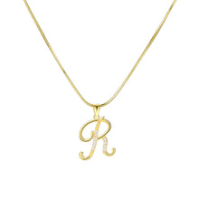 Load image into Gallery viewer, Minimalist Creative Letter Pendant Necklace Fashionable Alloy Letter Necklace Women Collarbone Chain Jewelry