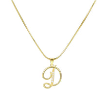 Load image into Gallery viewer, Minimalist Creative Letter Pendant Necklace Fashionable Alloy Letter Necklace Women Collarbone Chain Jewelry