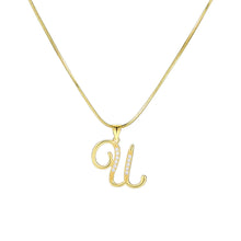 Load image into Gallery viewer, Minimalist Creative Letter Pendant Necklace Fashionable Alloy Letter Necklace Women Collarbone Chain Jewelry