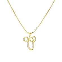 Load image into Gallery viewer, Minimalist Creative Letter Pendant Necklace Fashionable Alloy Letter Necklace Women Collarbone Chain Jewelry