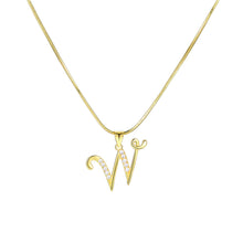 Load image into Gallery viewer, Minimalist Creative Letter Pendant Necklace Fashionable Alloy Letter Necklace Women Collarbone Chain Jewelry