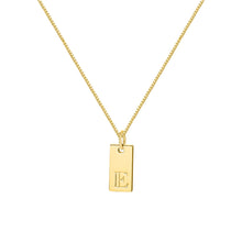 Load image into Gallery viewer, Creative Letter Block Pendant Necklace Fashionable Simple Alloy Letter Necklace Clavicle Chain Women Jewelry Accessory