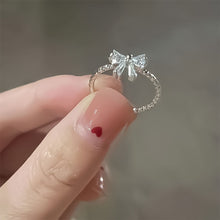 Load image into Gallery viewer, Cute Versatile Bowknot Ring Opening Adjustable Alloy Ring Niche Simple Sweet Ring Women Jewelry Accessory