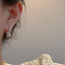 Load image into Gallery viewer, White Glazed Butterfly Earrings Exquisite Fashionable Alloy Earrings Ear Studs Women Ear Jewelry Accessories