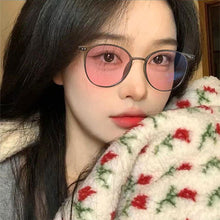 Load image into Gallery viewer, Color Changing Anti Blue Light Glasses Circular Glasses Frame Comfortable Outdoor Sunglasses For Women