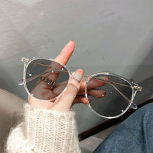 Load image into Gallery viewer, Color Changing Anti Blue Light Glasses Circular Glasses Frame Comfortable Outdoor Sunglasses For Women
