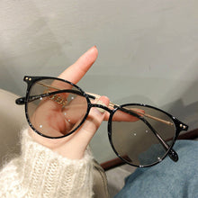 Load image into Gallery viewer, Color Changing Anti Blue Light Glasses Circular Glasses Frame Comfortable Outdoor Sunglasses For Women