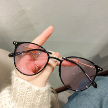 Load image into Gallery viewer, Color Changing Anti Blue Light Glasses Circular Glasses Frame Comfortable Outdoor Sunglasses For Women