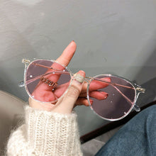Load image into Gallery viewer, Color Changing Anti Blue Light Glasses Circular Glasses Frame Comfortable Outdoor Sunglasses For Women