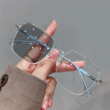 Load image into Gallery viewer, Fashion Square Glasses Frame Color Changing Anti Blue Light Glasses Lightweight Outdoor Sunglasses For Women