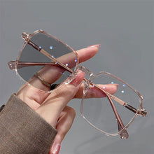 Load image into Gallery viewer, Fashion Square Glasses Frame Color Changing Anti Blue Light Glasses Lightweight Outdoor Sunglasses For Women