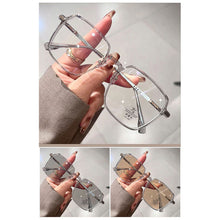 Load image into Gallery viewer, Fashion Square Glasses Frame Color Changing Anti Blue Light Glasses Lightweight Outdoor Sunglasses For Women
