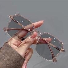 Load image into Gallery viewer, Fashion Square Glasses Frame Color Changing Anti Blue Light Glasses Lightweight Outdoor Sunglasses For Women
