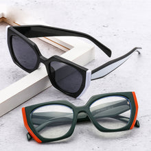 Load image into Gallery viewer, Fashionable Color Blocking Frame Sunglasses Gradient Lenses UV Protection Outdoor Sunglasses for Women Men