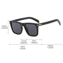 Load image into Gallery viewer, Versatile Simple Square Frame Sunglasses Unpolarized UV Protection Comfortable Outdoor Travel Sunglasses for Men
