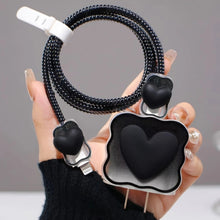 Load image into Gallery viewer, 4-Piece/Set Love Wave TPU Charger Protection Case Anti-Breaking Cable Protective Equipment For Iphone 20W