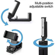 Load image into Gallery viewer, 1PC Multifunctional Foldable Telescoping Mobile Phone Stand Desktop Non-Slip 360° Rotation Universal Mobile Phone Stand Travel Live Accessories