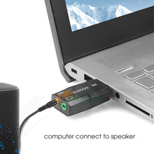 Load image into Gallery viewer, 1PC Portable 7.1USB External Independent Sound Card 3D No-Drive Usb Sound Card 5.1 Channel CM108 Audio Adapter New Speaker Interface For Laptop