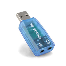 Load image into Gallery viewer, 1PC Portable 7.1USB External Independent Sound Card 3D No-Drive Usb Sound Card 5.1 Channel CM108 Audio Adapter New Speaker Interface For Laptop