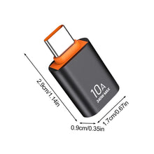 Load image into Gallery viewer, 10A OTG Adapter Type-C To USB3.0 Mobile Phone USB Flash Disk Converter For Huawei Xiaomi Samsung Mobile Phones