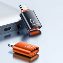 Load image into Gallery viewer, 6A CE Alloy OTG Adapter Type-C To USB3.0 Mobile Phone Adapter For Apple Huawei Extended Memory Converter