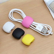 Load image into Gallery viewer, 1PC/5PCS Colorful Data Cable Organizer Earphone Charging Cable Storage Buckle Multifunctional Desktop Cable clamp