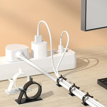 Load image into Gallery viewer, 10PCS Wire Fixing Seat With 3M Adhesive Wire Cable Data Line Fixer Adjustable Cable Organizer For Car PC TV Charging Cable