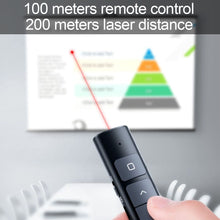 Load image into Gallery viewer, 2.4GhZ Multi-Function PPT Page Turning Pen Infrared Indication Wireless Laser Projection Pen USB Charging Whiteboard Remote Control Teaching Meeting Equipment