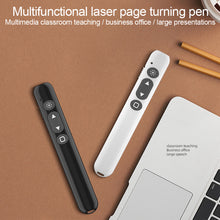 Load image into Gallery viewer, Multi-Function Wireless Laser Page Turning Pen USB Charging PPT Multimedia Function Projector Remote Control For Class Conference Speech