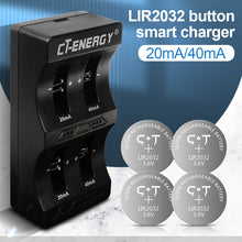 Load image into Gallery viewer, 1PC 4Slot Button Lithium Battery Intelligent Battery Charger 3.6V For LIR2032/2025/2016/1632/1620/2477/2430/2440/2450