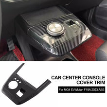 Load image into Gallery viewer, Carbon Fiber Car Center Console Cover Trim Gear ShiftsPanel Frame Sticker for MG4 EV Mulan F19A 2023 ABS