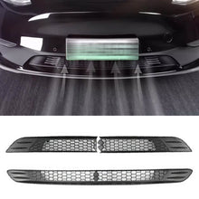 Load image into Gallery viewer, 2Pcs/Set Car Front Lower Bumper Anti Insect Net Dust Proof Air Inlet Vent Grille Protective Cover For Tesla Model 3 Model Y