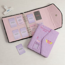 Load image into Gallery viewer, Plush Photo Card Binder Idol Cards Collect Book Binding Machine Photocard Holder A5 Photo Album Card Supplies