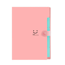 Load image into Gallery viewer, A4 Multi-Layer Folder Dutton File Bag File Bag Candy Color Five Grid Organ Bag Large Capacity Korean Simple Office Stationery