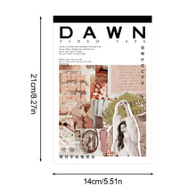 Load image into Gallery viewer, 50sheets Magazine Sticker Book Washi Paper Journal DIY Material Decoration Stickers Memo Pad Scrapbooking Ins Stationery