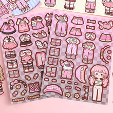 Load image into Gallery viewer, Dress Up Girls Stickers Cartoon Princess Change Clothes DIY Kawaii Toys Children Birthday Party Decoration