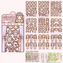 Load image into Gallery viewer, Dress Up Girls Stickers Cartoon Princess Change Clothes DIY Kawaii Toys Children Birthday Party Decoration